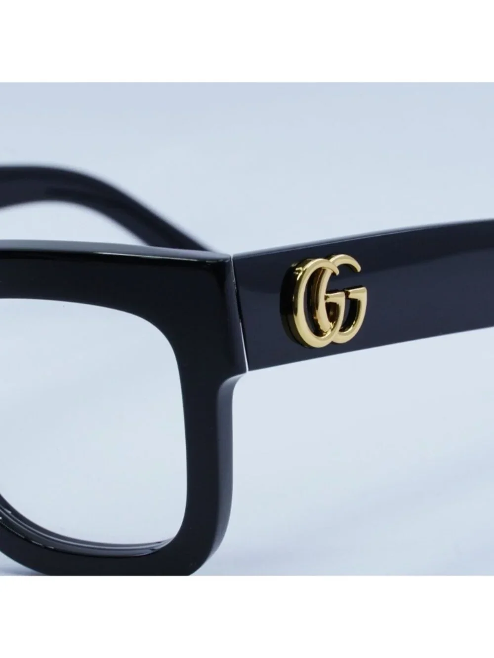 Gucci GG1549O 001 Eyeglasses Black 52mm Square Frame